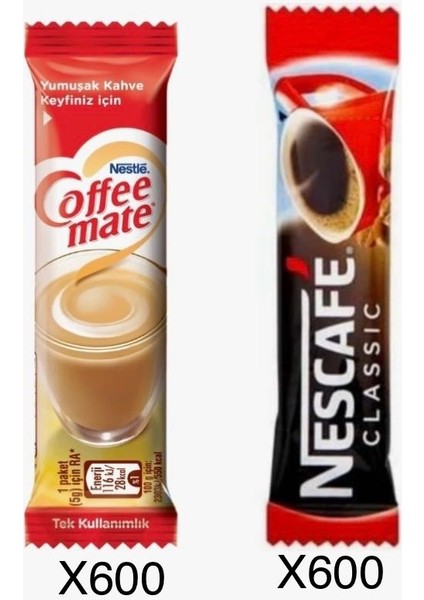 Classıc 2gr x800 Adet + Coffee Mate 5gr x800 Adet