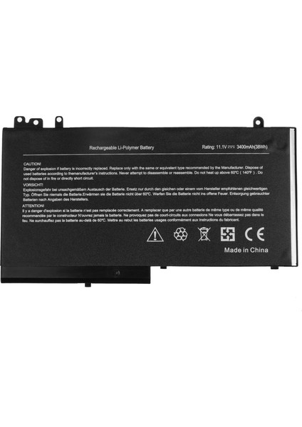 Retro Dell Wyjc2 0WYJC2 1KY05 01KY05 451-BBLN Uyumlu Batarya 3 Cell