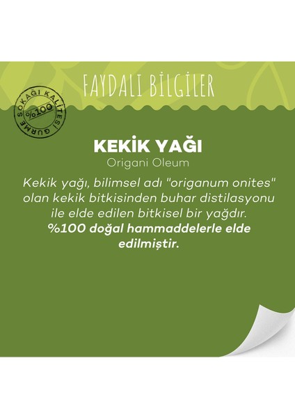 Kekik Yağı 10 ml (Soğuk Sıkım)