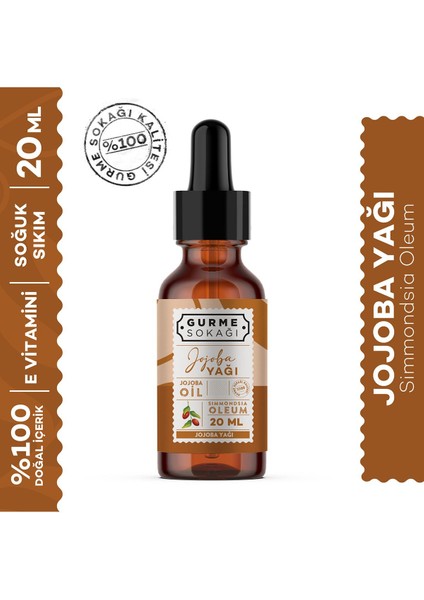 Jojoba Yağı 20 ml (Soğuk Sıkım)