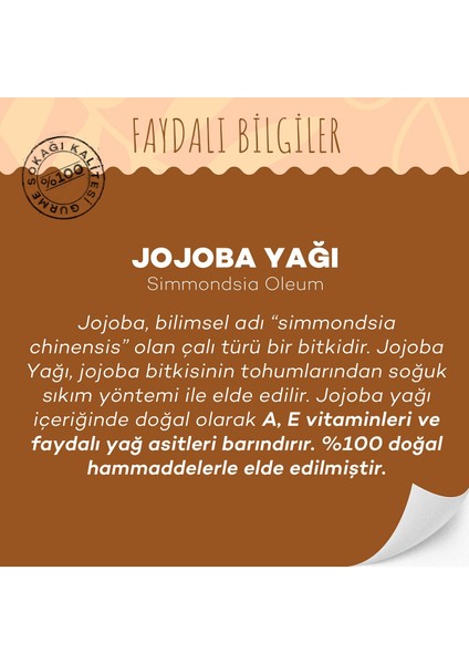 Jojoba Yağı 20 ml (Soğuk Sıkım)