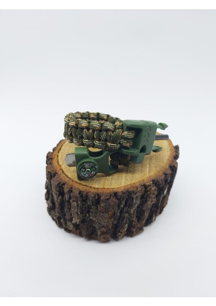 Paracord Hayatta Kalma Bilekliği Pusulalı, Düdüklü, Magnezyum Çubuklu Ateş Başlatıcı modelleri