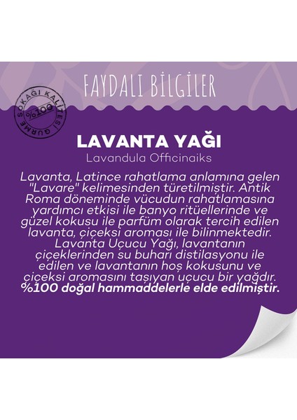 Lavanta Yağı 10 ml (Soğuk Sıkım)