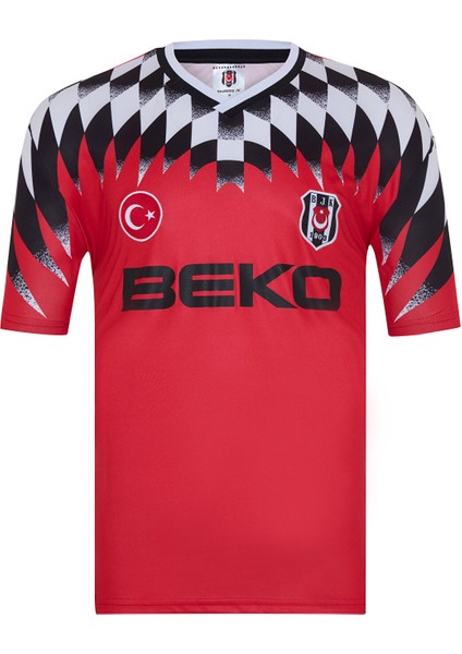 Beşiktaş Retro Beko Kısa Kol Kırmızı Forma