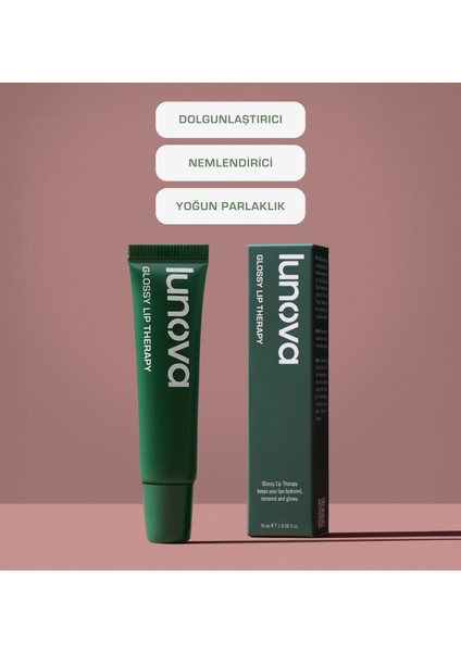 Glossy Lip Therapy | Besleyici Dudak Nemlendiricisi 15 ml | Nemlendirici | Peptit, Shea Yağı