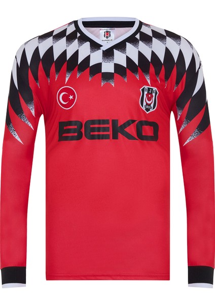 Beşiktaş Retro Beko Uzun Kol Kırmızı Forma