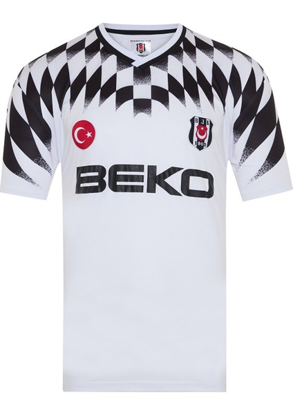 Beşiktaş Retro Beko Kısa Kol Beyaz Forma