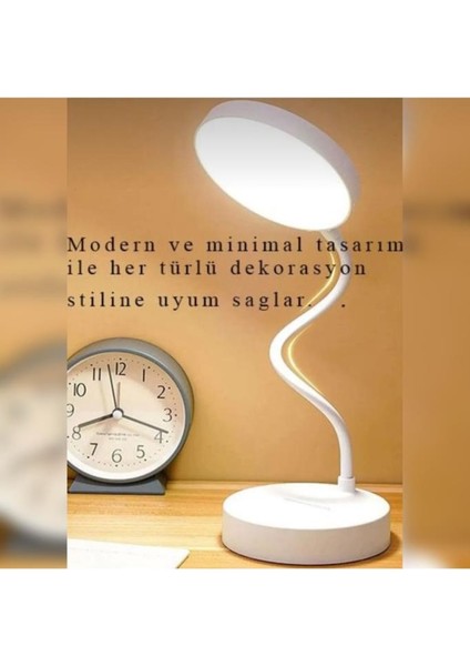 Dokunmatik Şarjlı Masa Lambası Sade ve Şık Görünümlü fiyatları