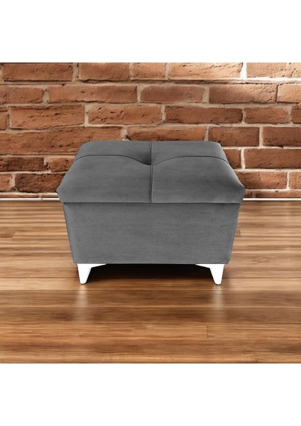 Cassa Sandıklı Puf Bench - Gri