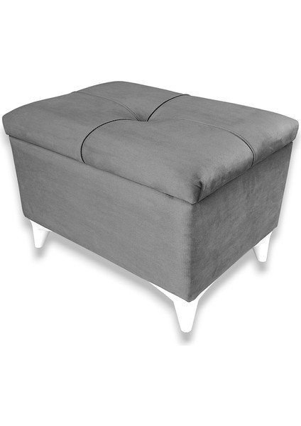 Cassa Sandıklı Puf Bench - Gri