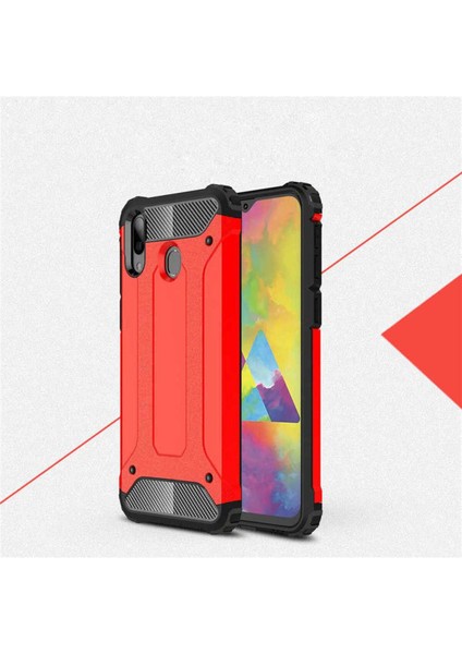 Samsung Galaxy M20 Kılıf 5 Katmanlı Tam Koruma Military Standart Army Tank Kılıf