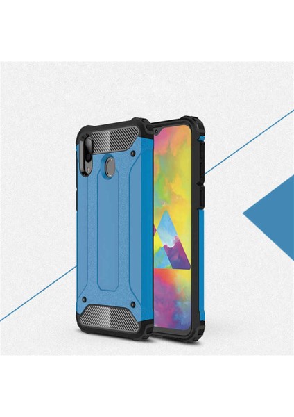 Samsung Galaxy M20 Kılıf 5 Katmanlı Tam Koruma Military Standart Army Tank Kılıf