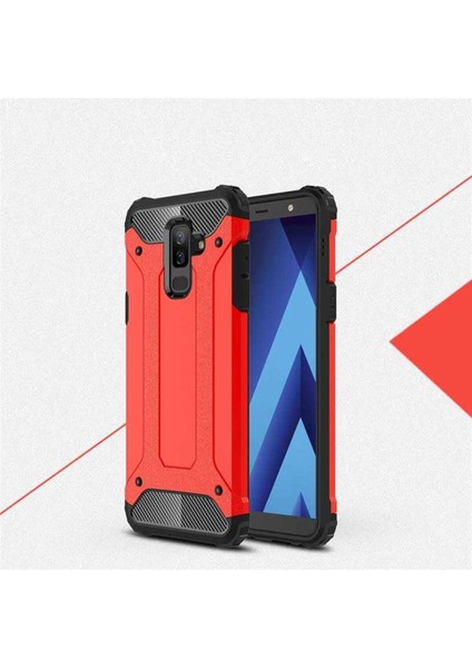Samsung Galaxy A6 Plus 2018 Kılıf 5 Katmanlı Tam Koruma Military Standart Army Tank Kılıf