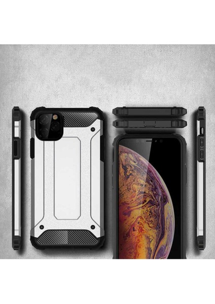 Apple iPhone 11 Pro Max Kılıf 5 Katmanlı Tam Koruma Military Standart Army Tank Kılıf