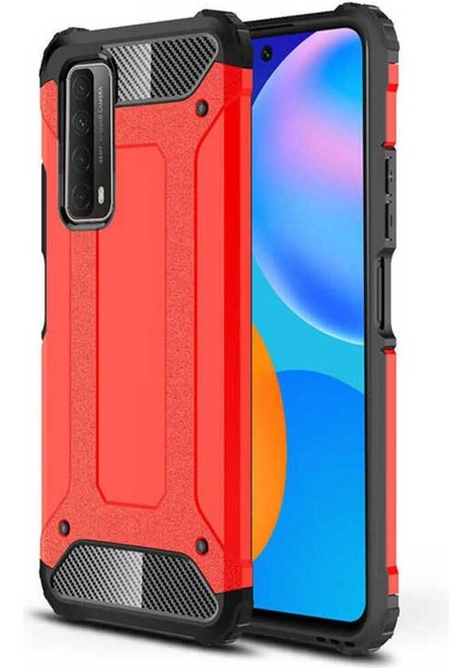 Huawei P Smart 2021 Kılıf 5 Katmanlı Tam Koruma Military Standart Army Tank Kılıf