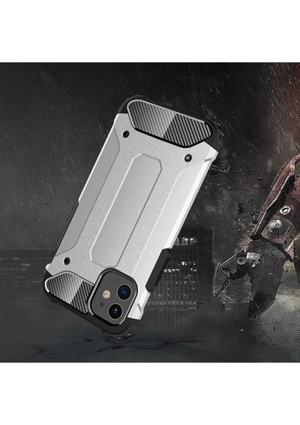 Apple iPhone 12 Kılıf 5 Katmanlı Tam Koruma Military Standart Army Tank Kılıf