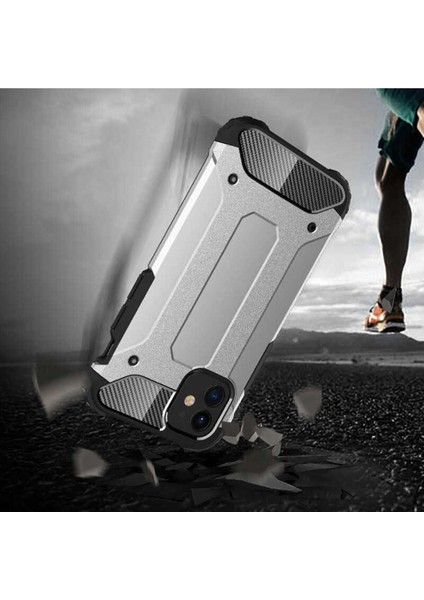 Apple iPhone 12 Kılıf 5 Katmanlı Tam Koruma Military Standart Army Tank Kılıf