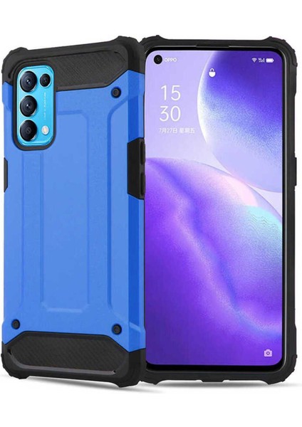 Oppo Reno 5 5g Kılıf 5 Katmanlı Tam Koruma Military Standart Army Tank Kılıf