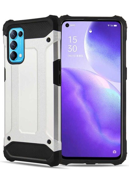 Oppo Reno 5 5g Kılıf 5 Katmanlı Tam Koruma Military Standart Army Tank Kılıf