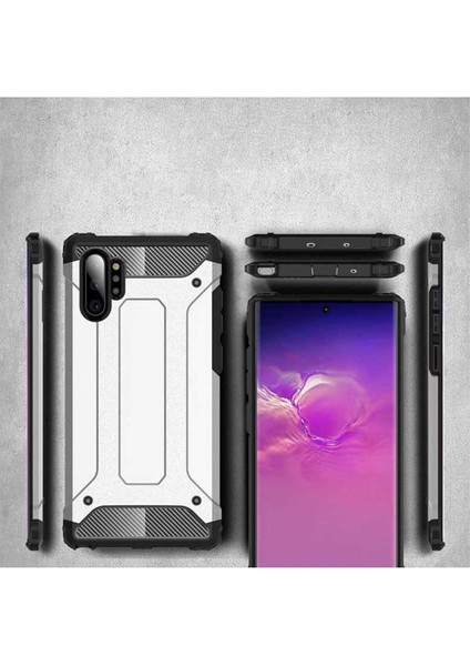 Samsung Galaxy Note 10 Plus Kılıf 5 Katmanlı Tam Koruma Military Standart Army Tank Kılıf