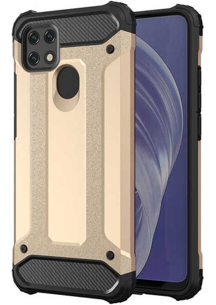 Oppo A15S Kılıf 5 Katmanlı Tam Koruma Military Standart Army Tank Kılıf
