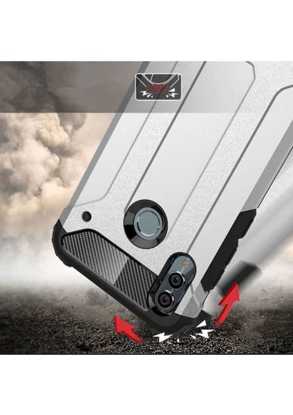 Huawei P Smart 2019 Kılıf 5 Katmanlı Tam Koruma Military Standart Army Tank Kılıf