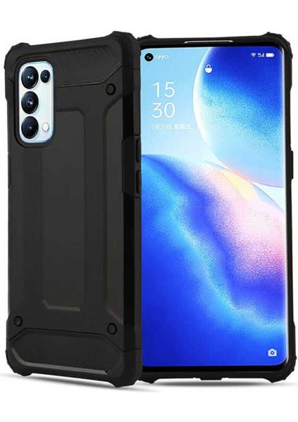 Oppo Reno 5 Pro 5g Kılıf 5 Katmanlı Tam Koruma Military Standart Army Tank Kılıf