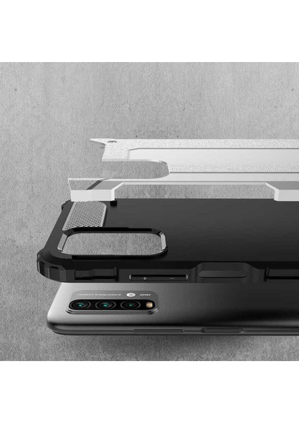 Xiaomi Redmi Note 9 4g Kılıf 5 Katmanlı Tam Koruma Military Standart Army Tank Kılıf