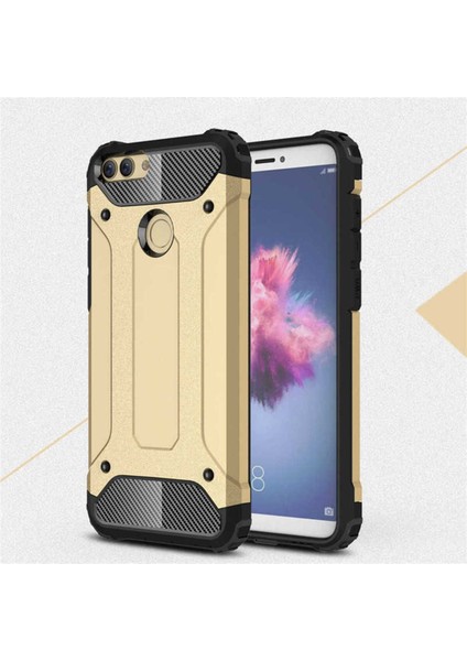 Huawei P Smart Kılıf 5 Katmanlı Tam Koruma Military Standart Army Tank Kılıf