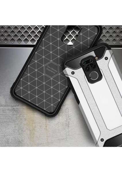 Xiaomi Redmi Note 9 Kılıf 5 Katmanlı Tam Koruma Military Standart Army Tank Kılıf