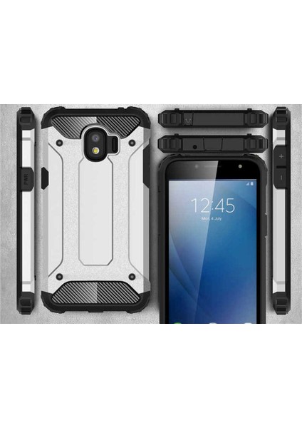 Samsung Galaxy J2 Pro 2018 Kılıf 5 Katmanlı Tam Koruma Military Standart Army Tank Kılıf