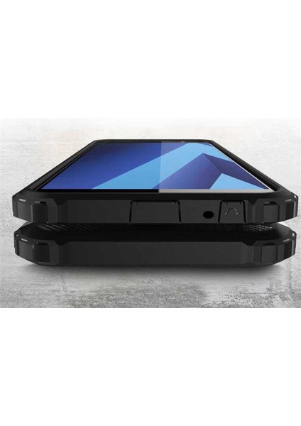 Samsung Galaxy A6 Plus 2018 Kılıf 5 Katmanlı Tam Koruma Military Standart Army Tank Kılıf (Uyumlu)