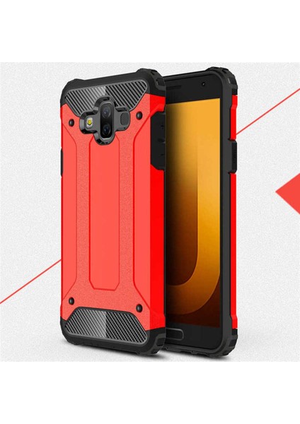 Samsung Galaxy J7 Duo Kılıf 5 Katmanlı Tam Koruma Military Standart Army Tank Kılıf