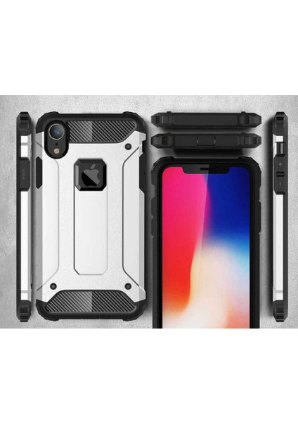 Apple iPhone Xr 6.1 Kılıf 5 Katmanlı Tam Koruma Military Standart Army Tank Kılıf