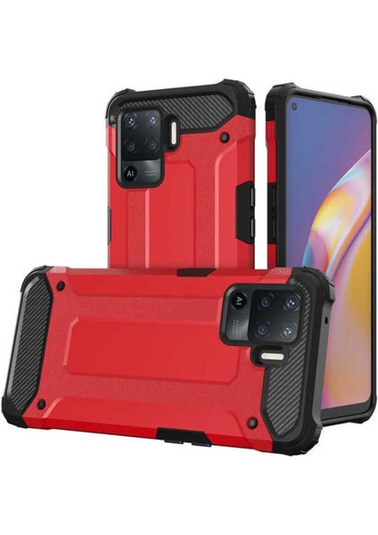 Oppo Reno 5 Lite Kılıf 5 Katmanlı Tam Koruma Military Standart Army Tank Kılıf