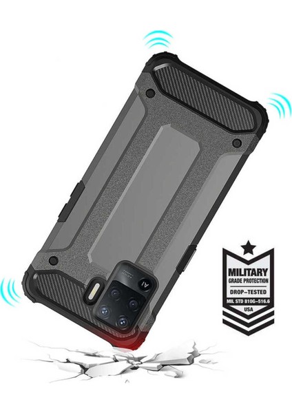 Oppo Reno 5 Lite Kılıf 5 Katmanlı Tam Koruma Military Standart Army Tank Kılıf fırsatları