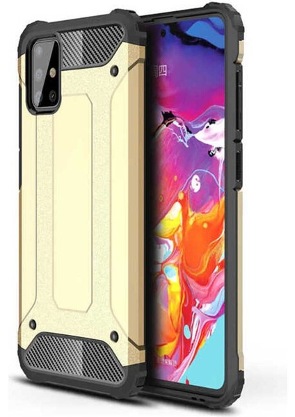 Samsung Galaxy M31S Kılıf 5 Katmanlı Tam Koruma Military Standart Army Tank Kılıf