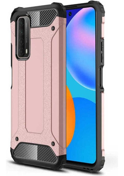 Huawei P Smart 2021 Kılıf 5 Katmanlı Tam Koruma Military Standart Army Tank Kılıf