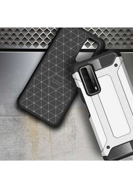 Huawei P Smart 2021 Kılıf 5 Katmanlı Tam Koruma Military Standart Army Tank Kılıf