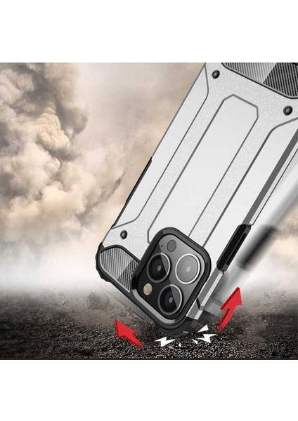 Apple iPhone 13 Pro Kılıf 5 Katmanlı Tam Koruma Military Standart Army Tank Kılıf