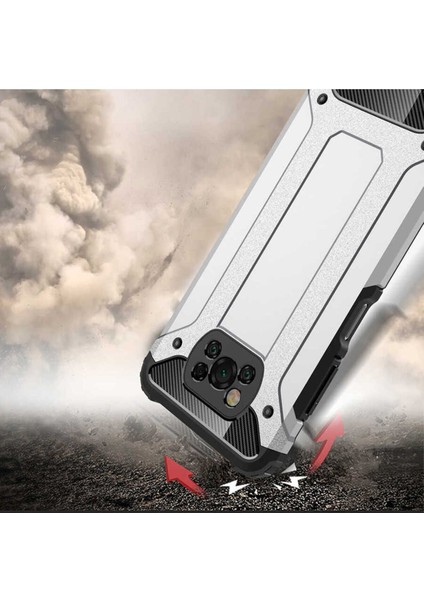 Xiaomi Poco X3 Kılıf 5 Katmanlı Tam Koruma Military Standart Army Tank Kılıf fırsatları