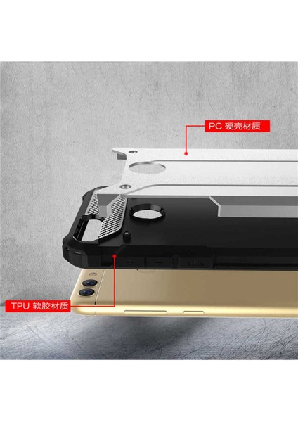 Huawei P Smart Kılıf 5 Katmanlı Tam Koruma Military Standart Army Tank Kılıf