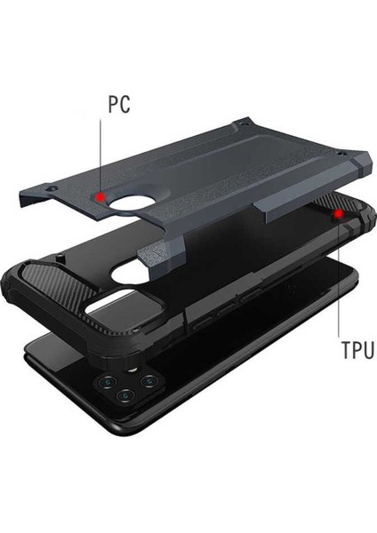 Oppo A15S Kılıf 5 Katmanlı Tam Koruma Military Standart Army Tank Kılıf indirimleri