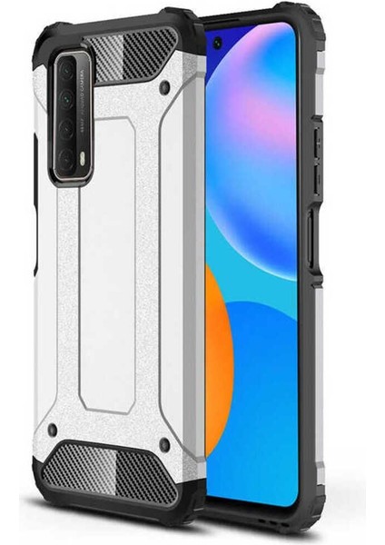 Huawei P Smart 2021 Kılıf 5 Katmanlı Tam Koruma Military Standart Army Tank Kılıf