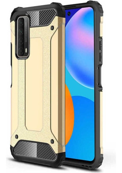 Huawei P Smart 2021 Kılıf 5 Katmanlı Tam Koruma Military Standart Army Tank Kılıf