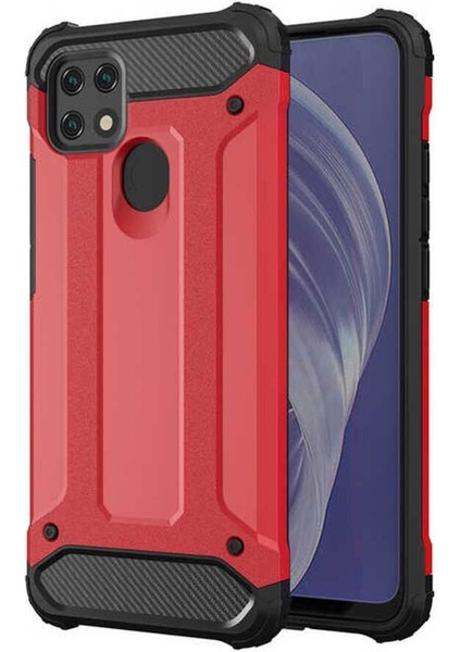 Oppo A15S Kılıf 5 Katmanlı Tam Koruma Military Standart Army Tank Kılıf