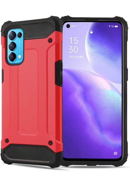 Oppo Reno 5 5g Kılıf 5 Katmanlı Tam Koruma Military Standart Army Tank Kılıf