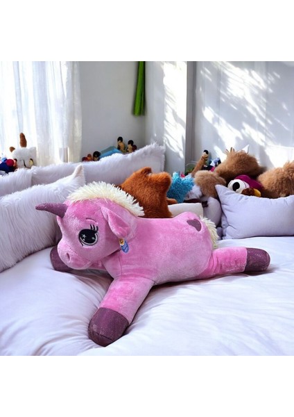 Büyük Boy Sevimli Yatan Peluş Unicorn