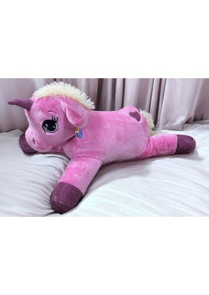 Büyük Boy Sevimli Yatan Peluş Unicorn