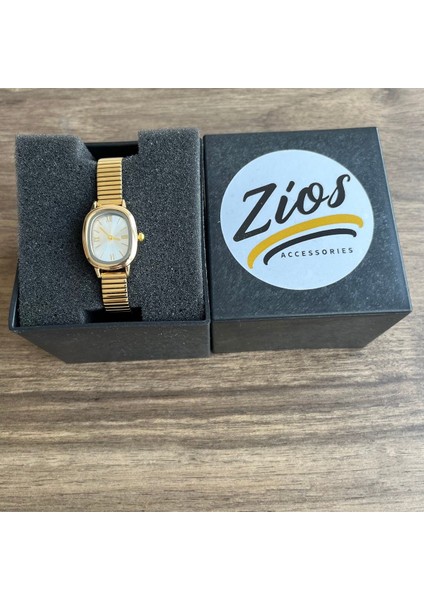 Kadın Lüks Gold Çelik Kordon Kol Saati – Zarafetin ve Şıklığın Incisi ZIOSKS1543